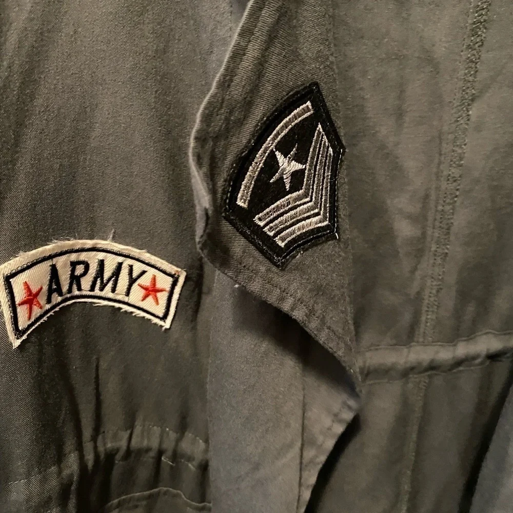 It Girls light weight Jacket w/patches green SizeL - Picture 2 of 6